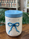 Azure Bow Ceramic Jar