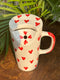 Amour Heart Ceramic Sipper with Lid