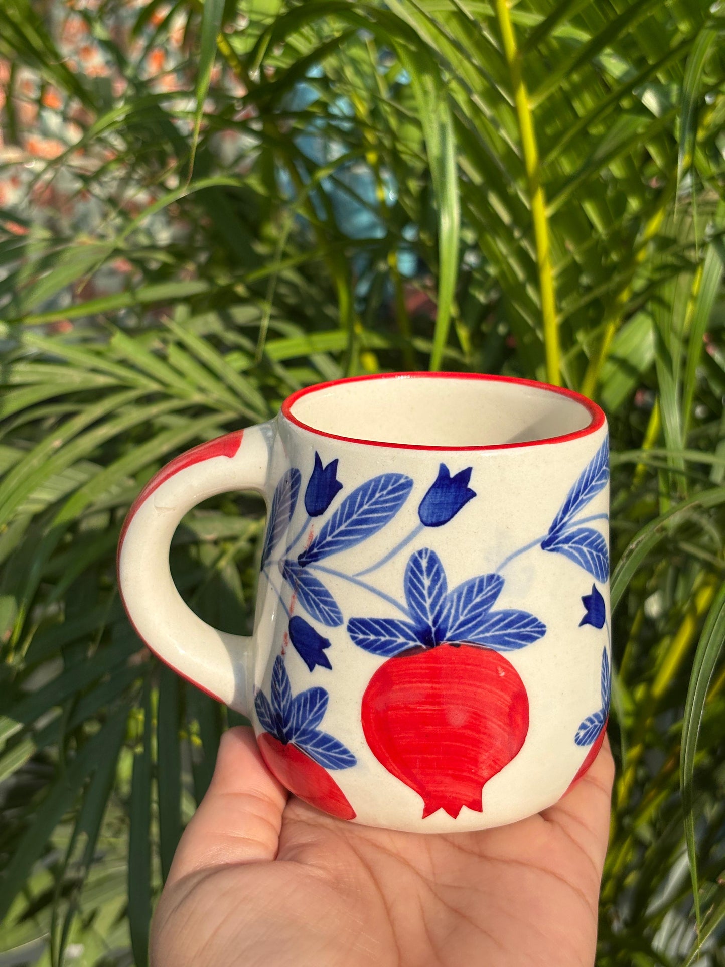 Blue Blossom Pomegranate Breakfast Set (Set of 3)