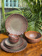 Crimson Glaze Premium Dinner Set (Set of 7)
