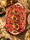 Crimson Mandala Serving Platter