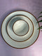 White Dinner Set with Brown Line (Set of 3)