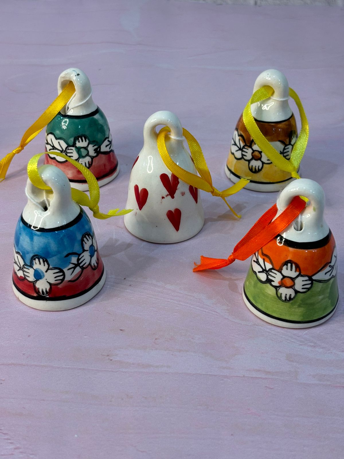 Small Size Bells Assorted Colors (Set of 4)