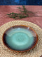 Green & Brown Glaze Quarter Plates (Set of 2)