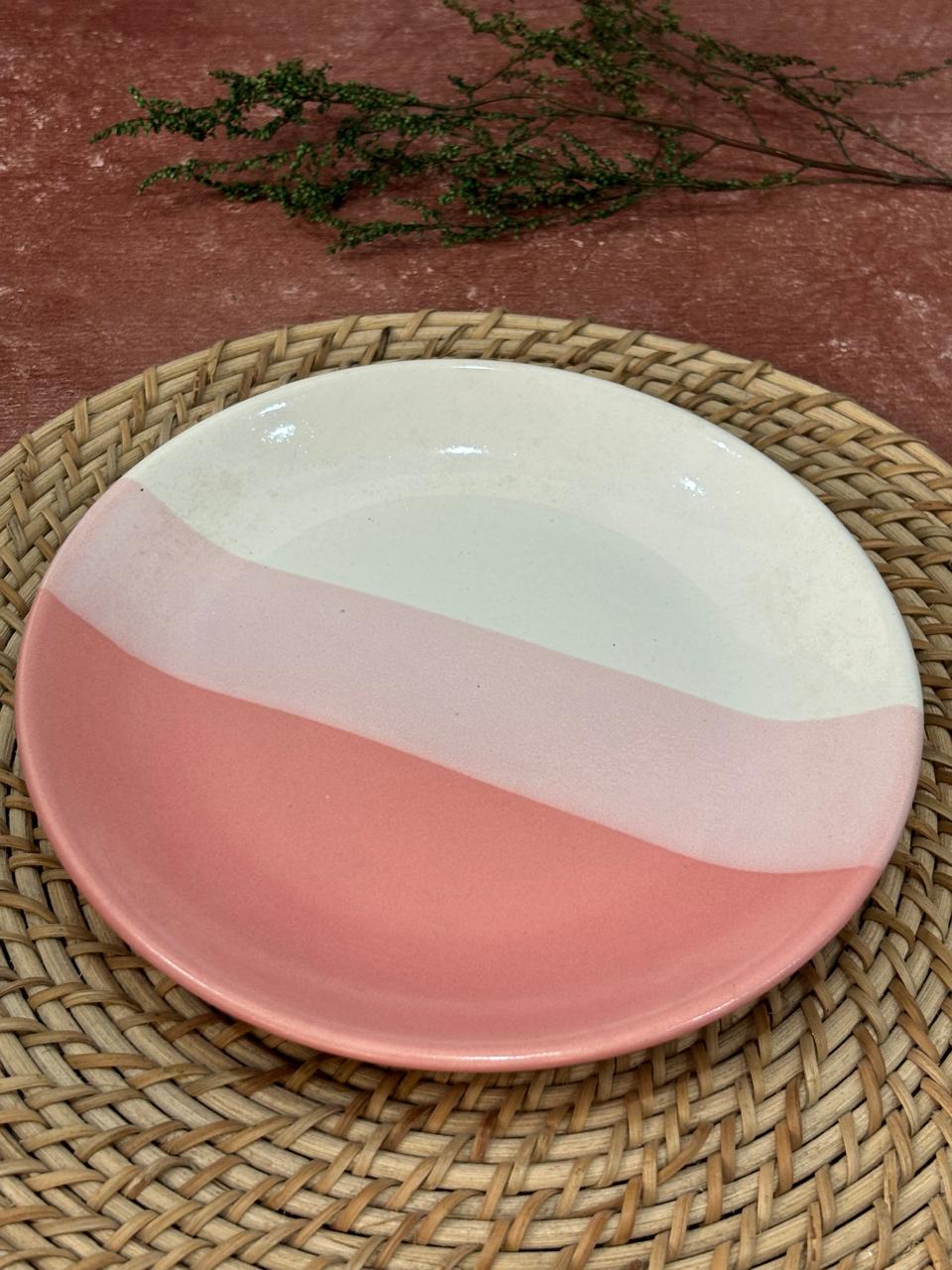Pink Dual Shade Quarter Plates (Set of 2)