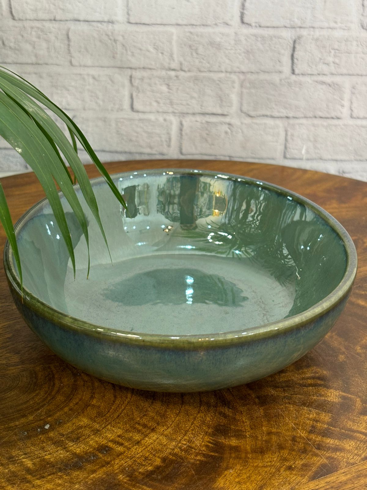Olive Green Glaze Dinner Set (Set of 7)