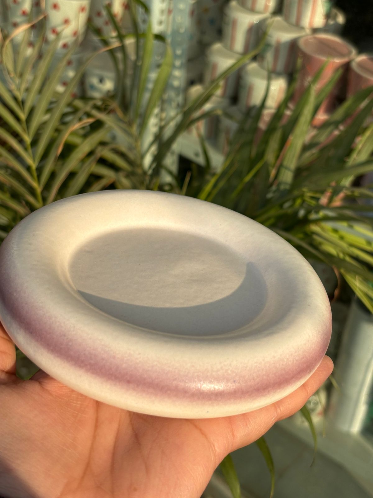 Purple Donut Snack Plate (Set of 2)