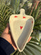 Red Heart Leaf Snack Plate (Set of 2)