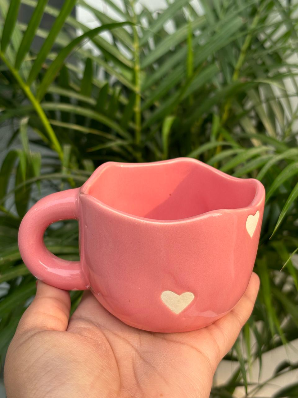 Pinterest Pink Heart Coffee Mug