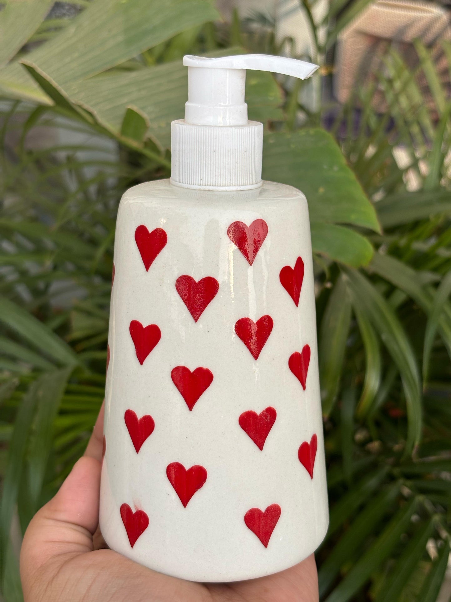 Red Heart Hand-wash Dispenser (Round)