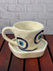 Evil Eye Coffee Mug & Saucer Combo