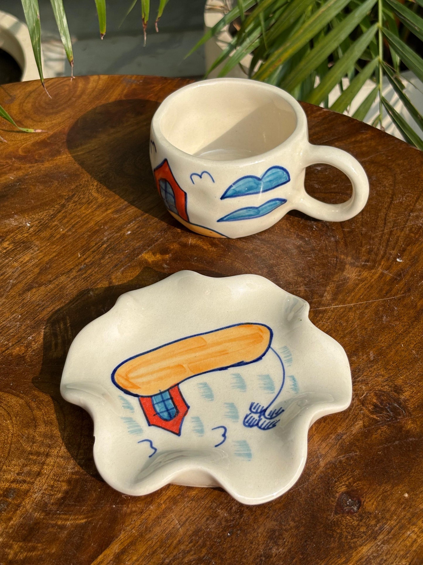 Island Sips Coffee Mug with Saucer Set