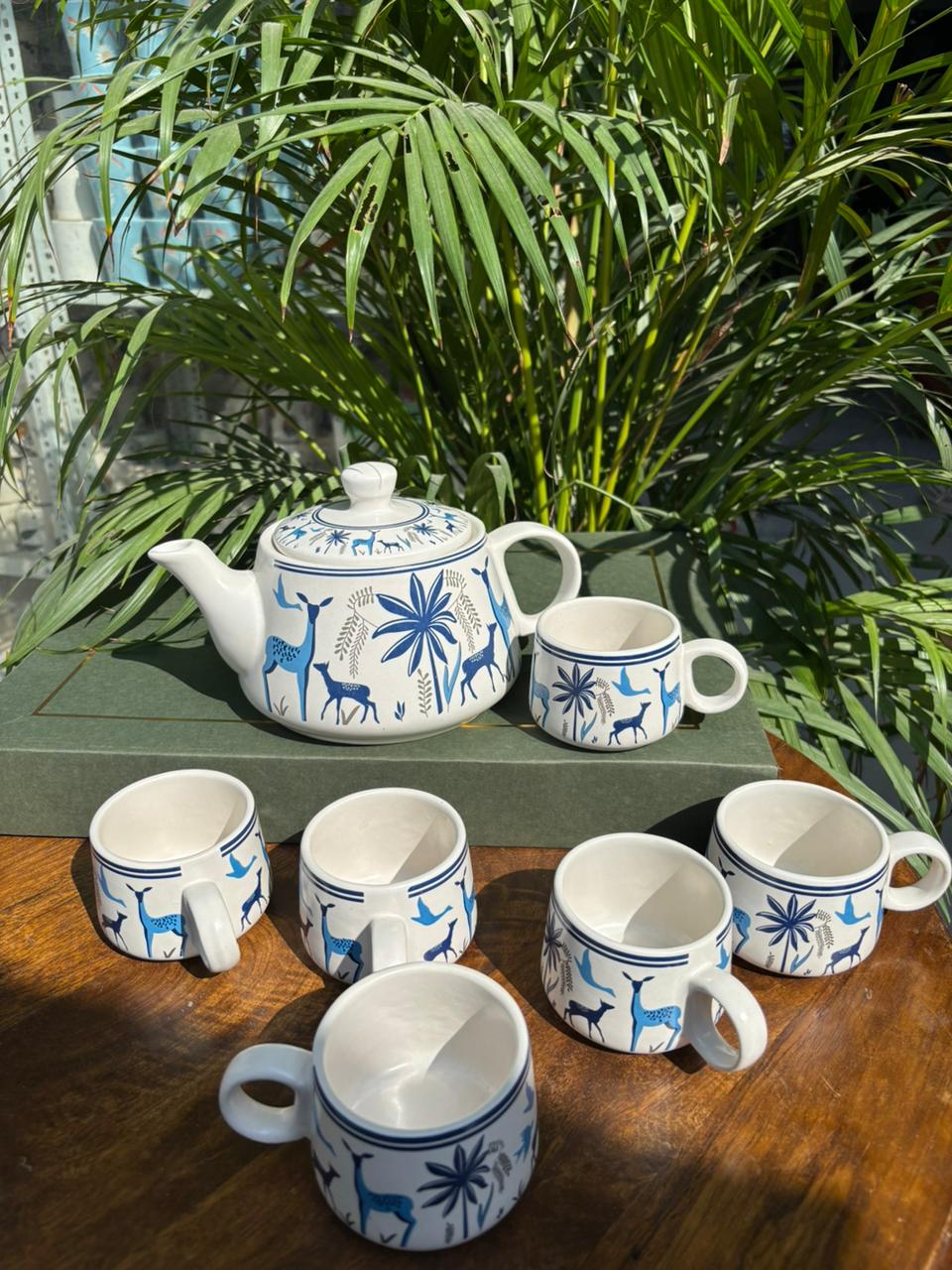 Deer Decal Print Kettle Set (Set of 7)