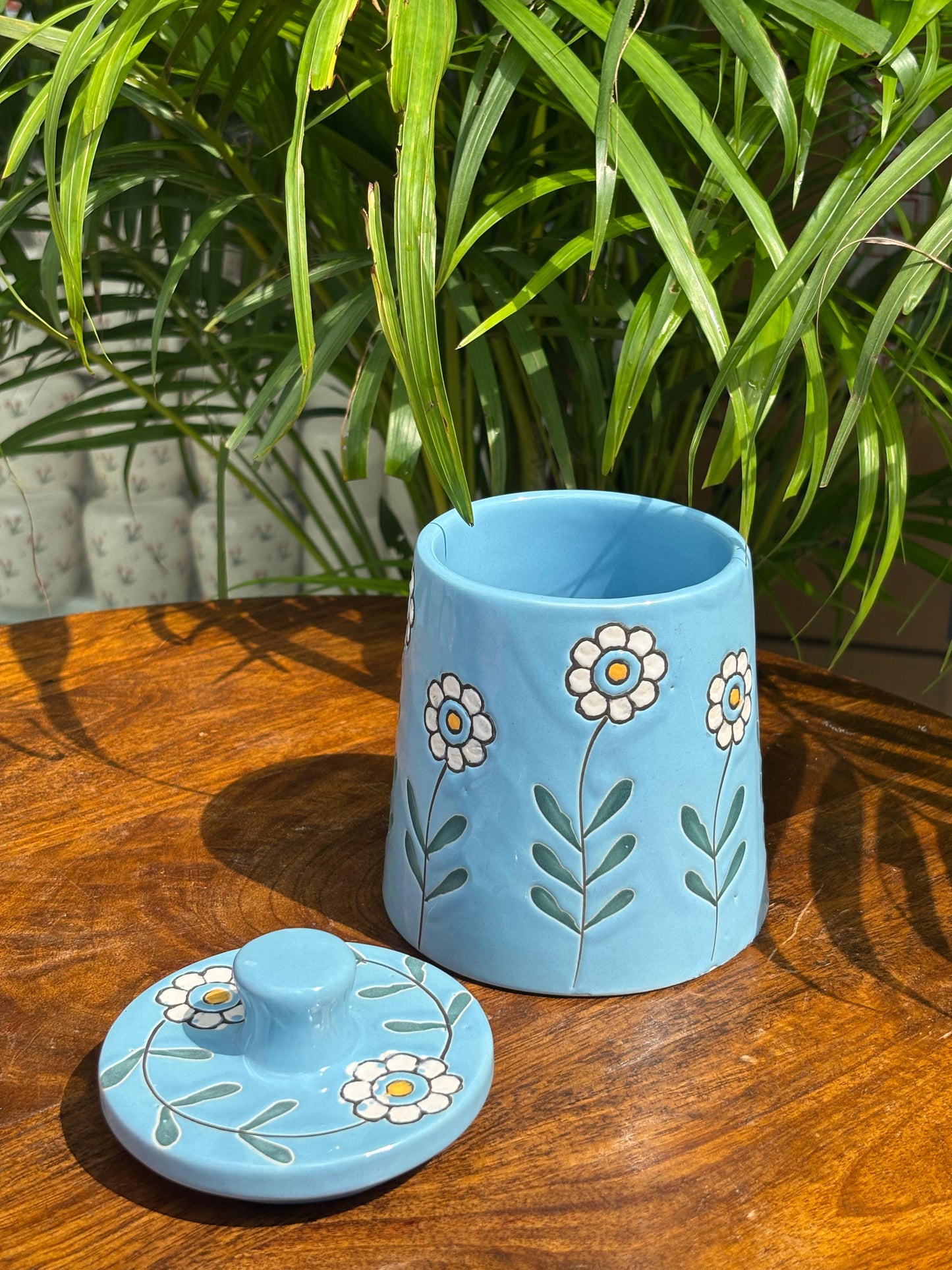 Bloom Collection Candle Jars with Lid Combo (Set of 2)