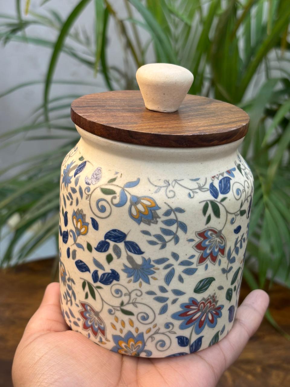 Imperial Petal Decal Print Air-tight Jar