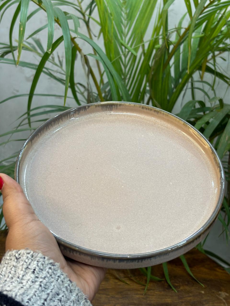 Ivory Dune Glaze Snack Plate/Platter