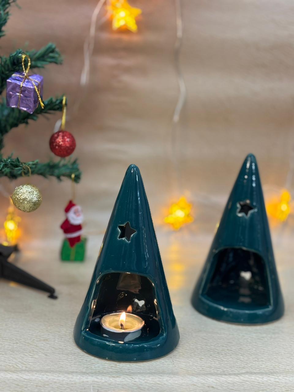 Holiday Star Tealight Tree-Green