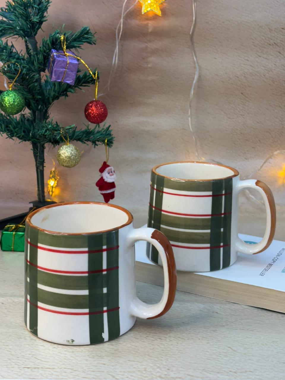 Festive Check Coffee Mug