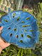 Imperial Blue Leaf Luxe Serveware with Dip Bowl