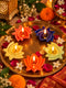 Lotus Glow Diya – (Set of 5 Assorted)