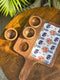 Maharaja Royale Wooden Serving Platter with 3 Dip Bowls