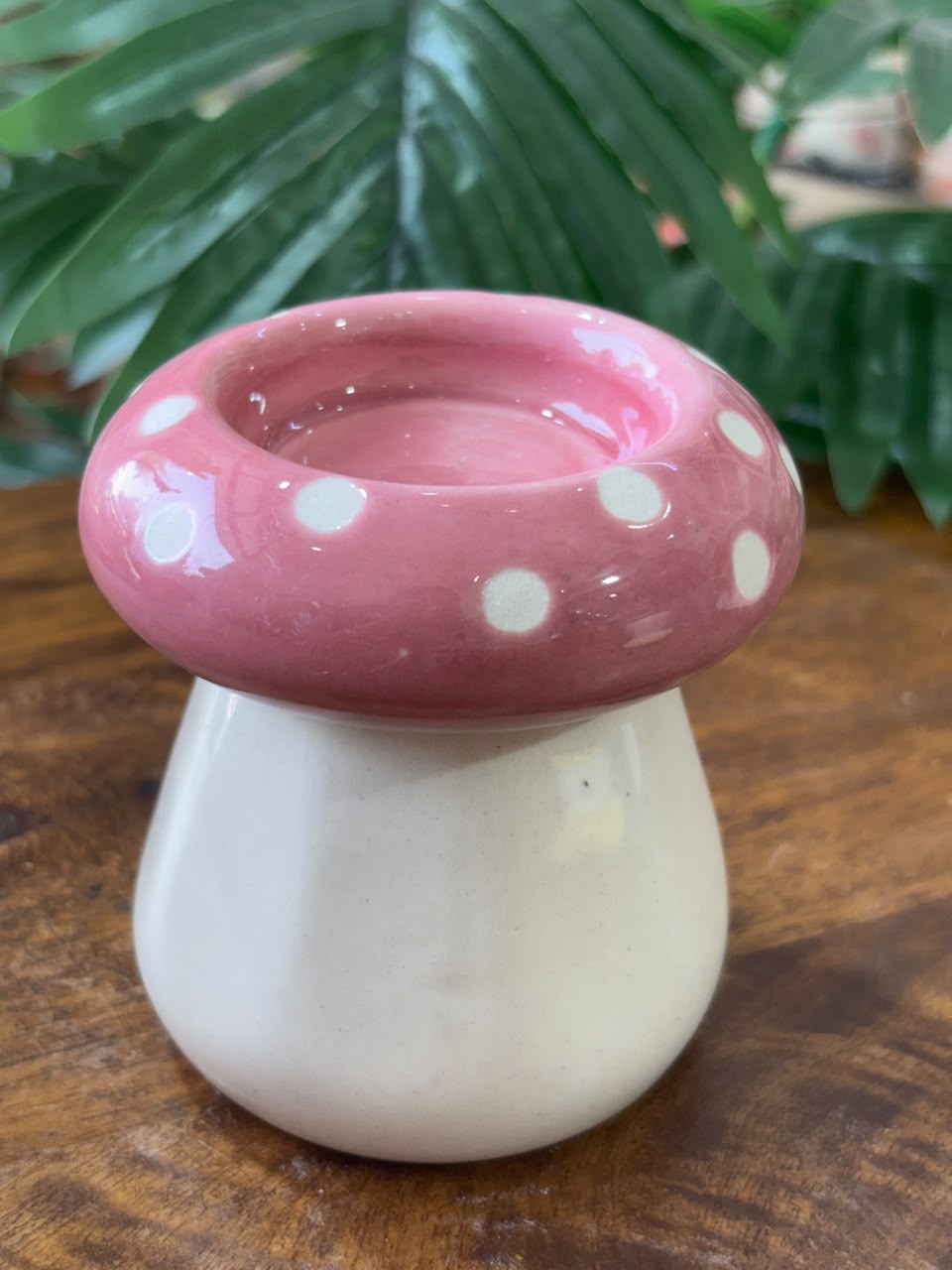 Mushroom Glow Pink Tealight Holder – Set of 2