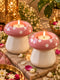Mushroom Glow Pink Tealight Holder – Set of 2