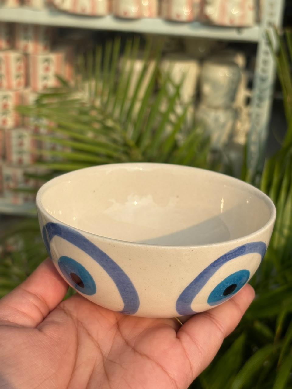 Nazar Blessing Ceramic Snack Bowl (Set of 2)