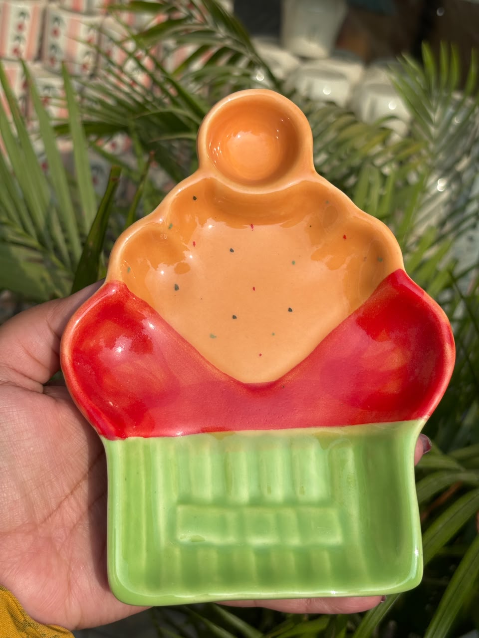 Orange Candy Scoop Platter