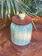 Pistachio Vine Wooden Lid Airtight Jar