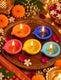 Rangoli Diya – (Set of 5 Assorted)