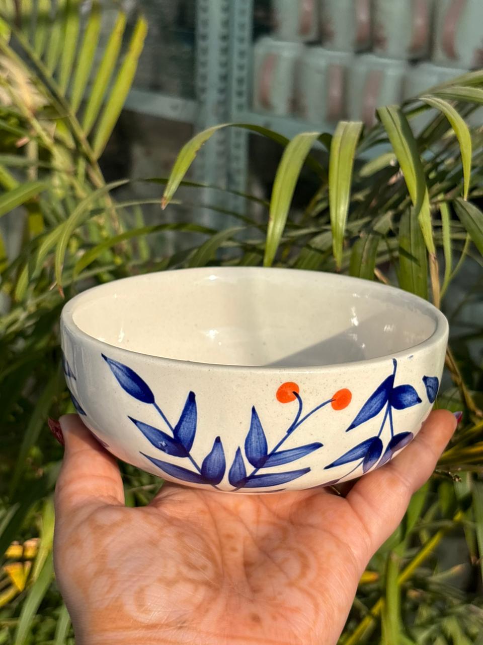 Blueberry Vine Snack Bowls Set (Set of 2)