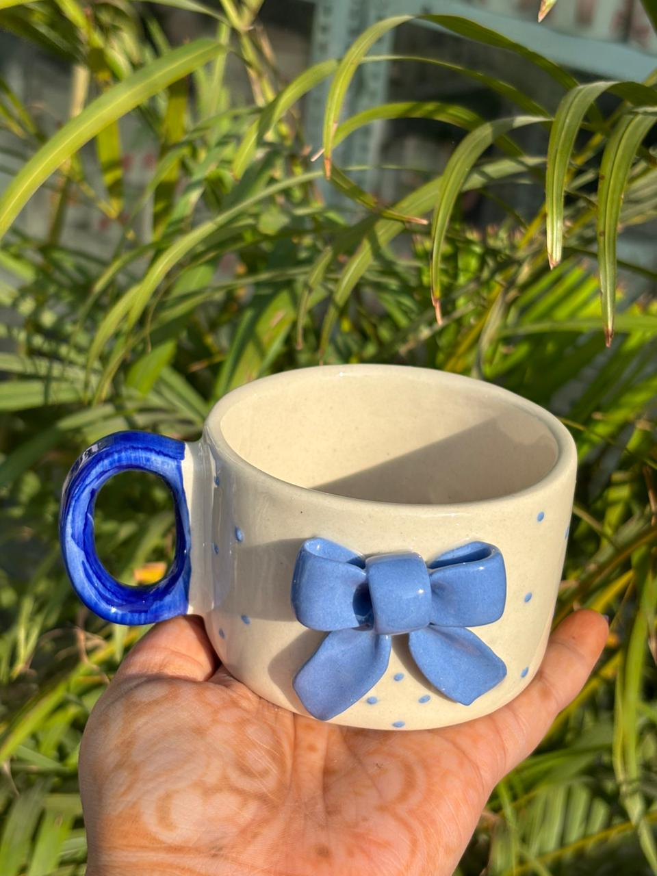 Polka Bow Mug