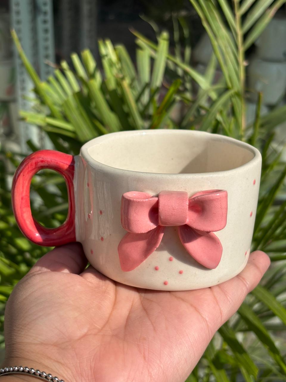Blush Bow Coffee Mug