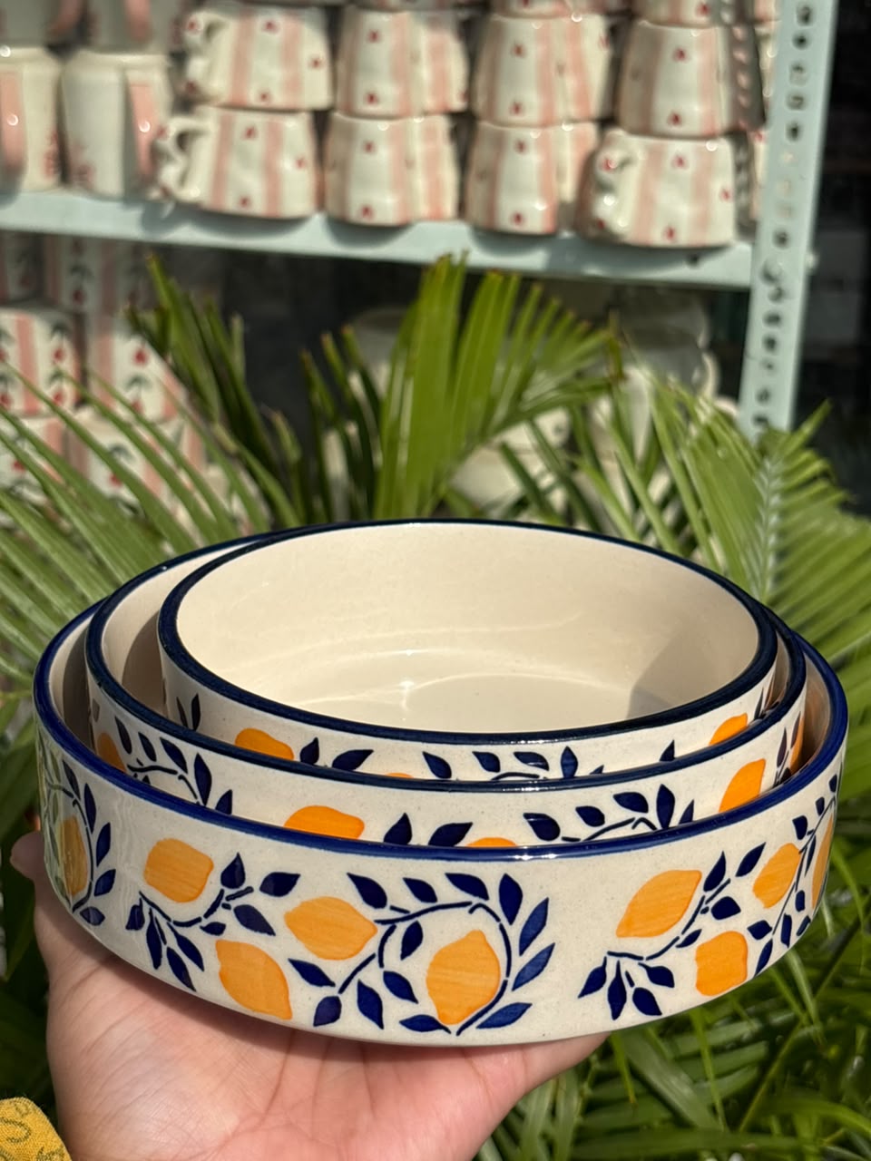 Amalfi Lemon Serving Bowl Set (Set of 3)
