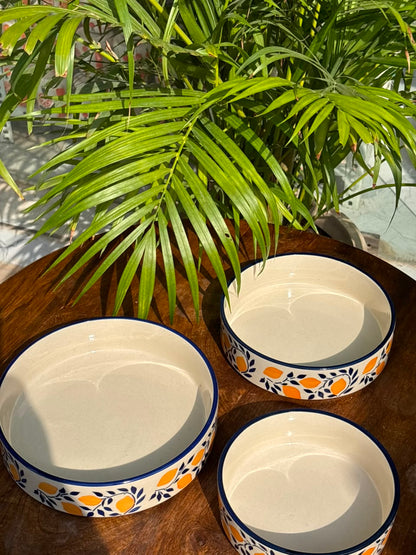 Amalfi Lemon Serving Bowl Set (Set of 3)