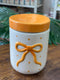 Amber Bow Ceramic Jar