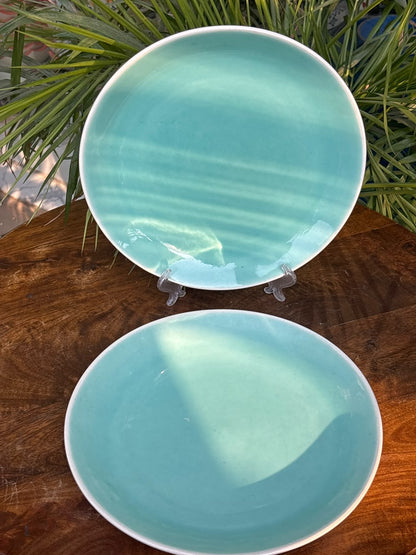 Aqua Celeste Dinner Plates Set of 2