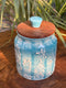 Aqua Fleur Wooden Lid Airtight Jar