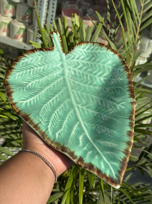 Aqua Leaf Platter