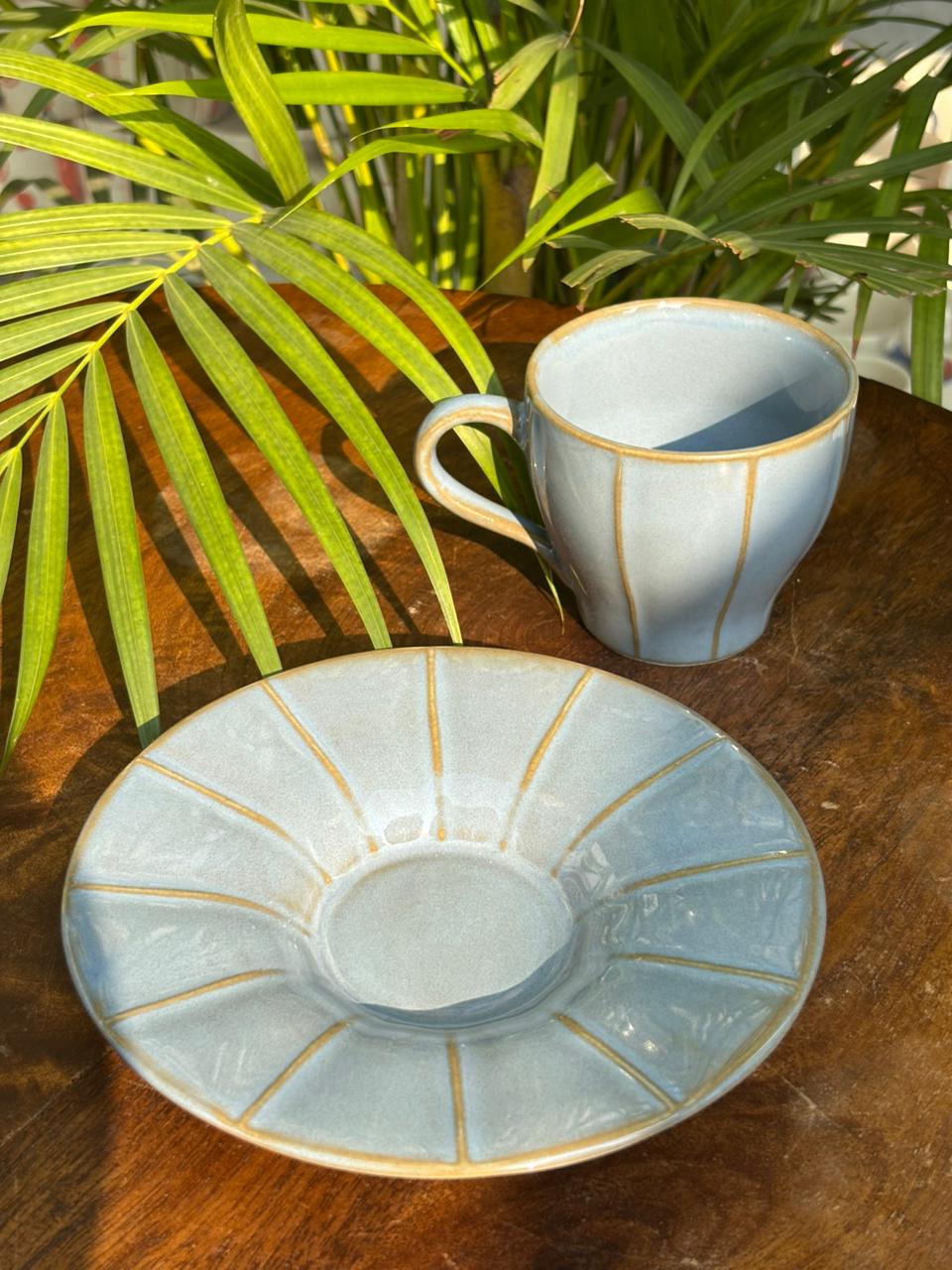 Aurelia Tea Cup & Saucer Set (Set of 2)