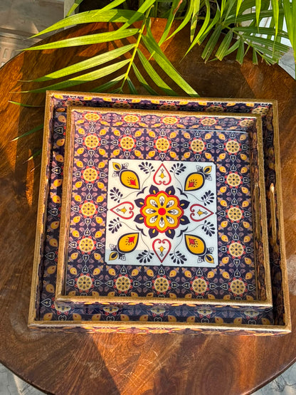 Aurum Royale Serving Tray Set (Set of 2)
