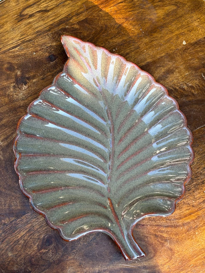 Autumn Glow Leaf Platter