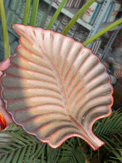 Autumn Glow Leaf Platter