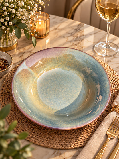 Azure Stone Pasta Plates (Set of 2)