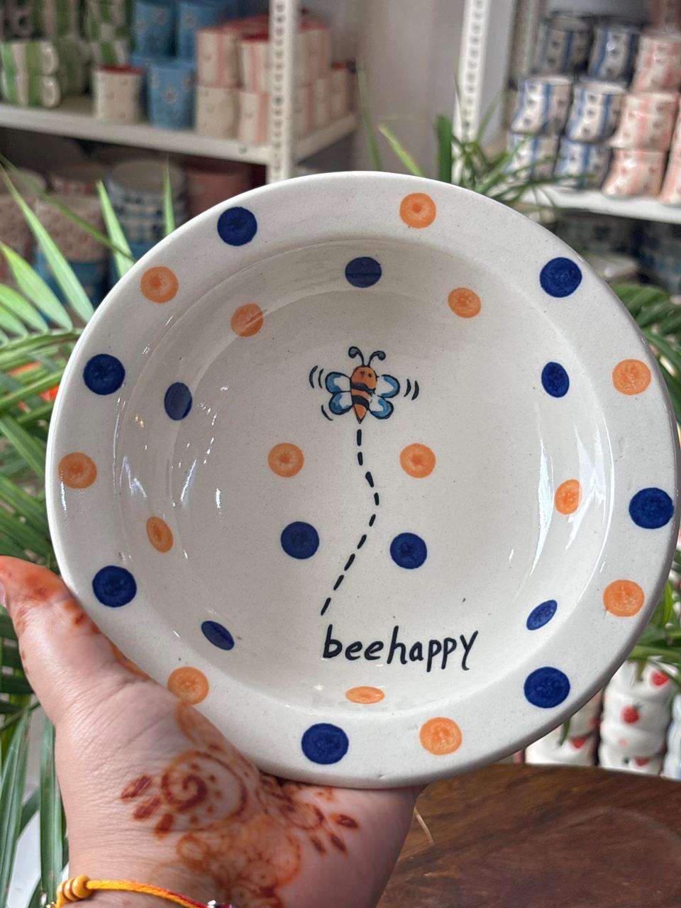 Bee Happy Pasta Plate (Set of 2)