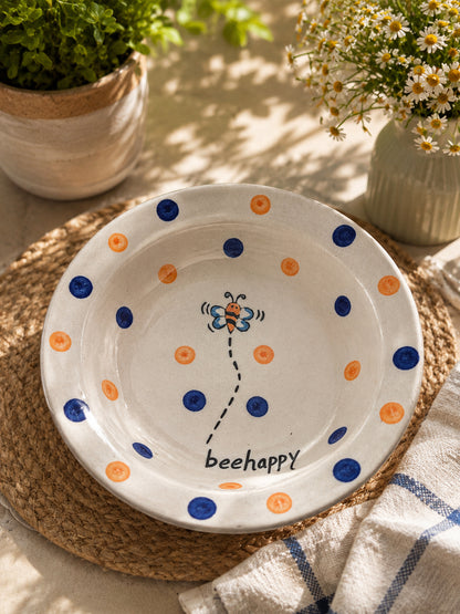 Bee Happy Pasta Plate (Set of 2)