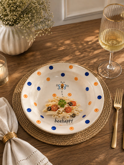 Bee Happy Pasta Plate (Set of 2)