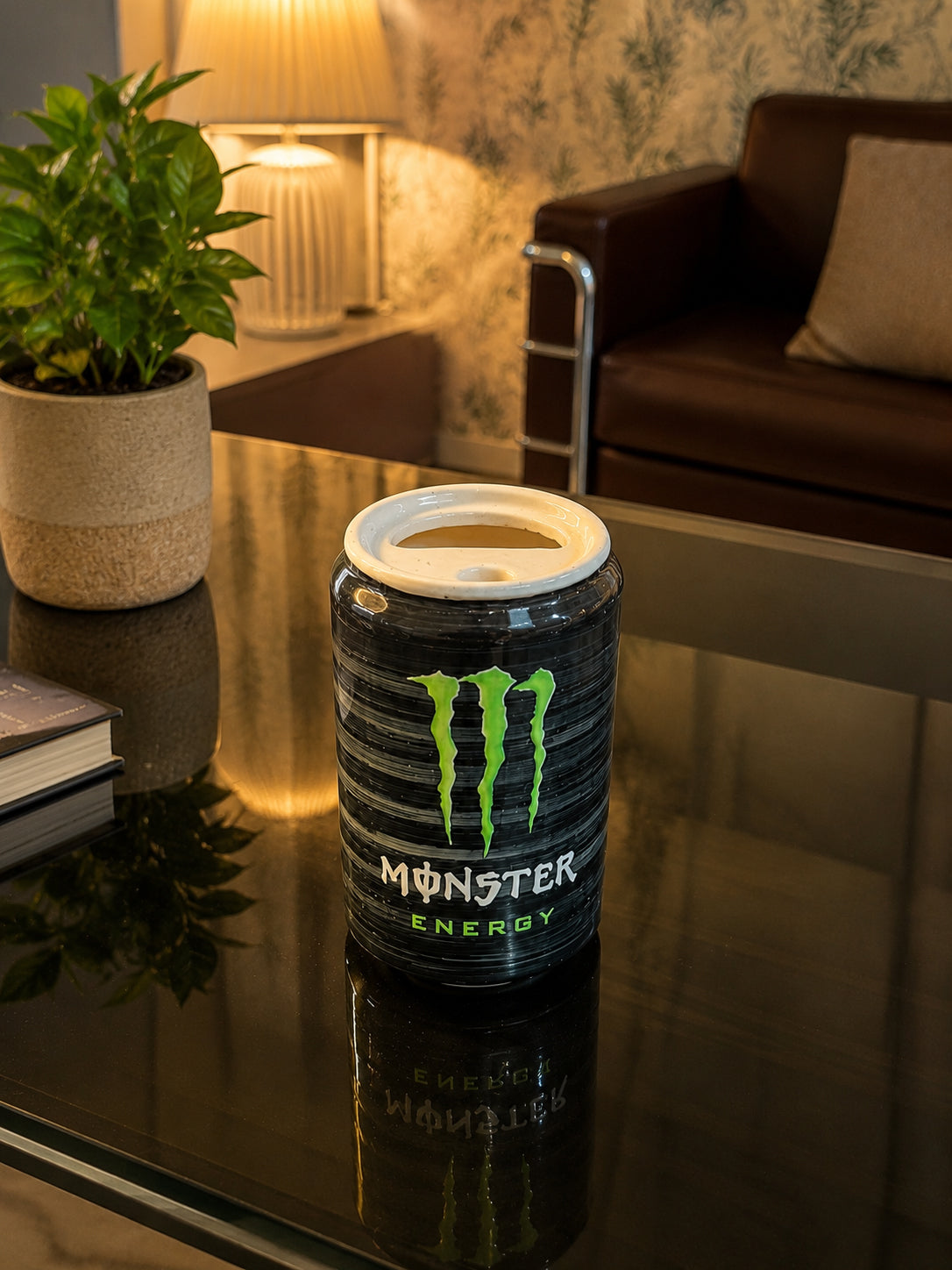 Black Monster Energy Can Sipper