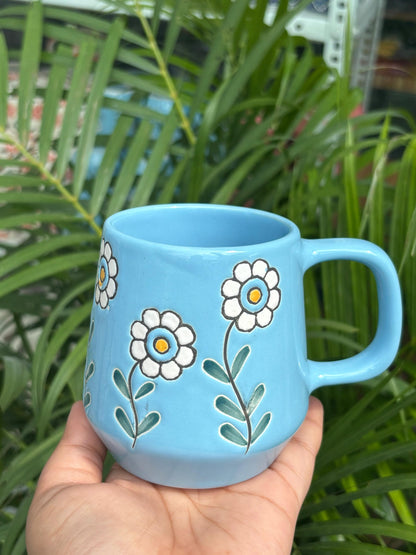 Bloom Blue Coffee Mug